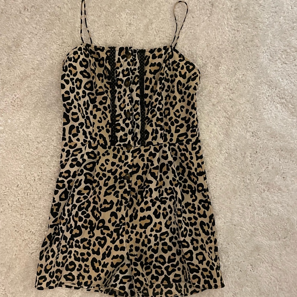 Cheetah print Romper